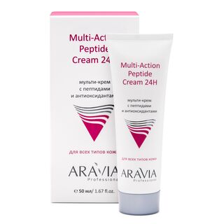 ARAVIA Professional Мульти-крем с пептидами и антиоксидантным комплексом для лица Multi-Action Peptide Cream, 50мл/15