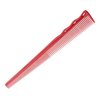 Расческа YS красная 187 мм мягкая, гибкая, легкая (для стрижки коротких волос)