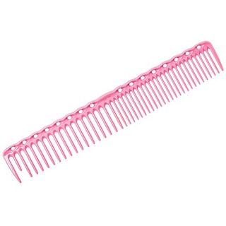 Расческа YS 338 розовая 185мм круглые зубцы, рельефный обушок (для мастеров техник)
